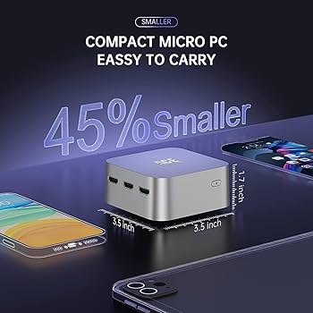 Acemagicミニpc n100 12GB＋256GB SSD 2TB拡大可 ACEMAGIC 手のひらサイズ ミニpc インテル n100 ミニパソコン